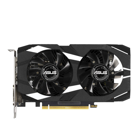 Asus GeForce GTX 1650 Overclocked 4GB Dual-Fan Edition VR Ready HDMI DP 1.4 DVI Graphics Card (Dual-GTX1650-O4G)