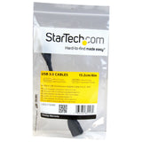 StarTech.com 6in Black USB 3.0 Extension Adapter Cable A to A - M/F - USB 3.0 Port Saver Cable - USB 3.0 Male to Female Cable - Black, 6in (USB3EXT6INBK)