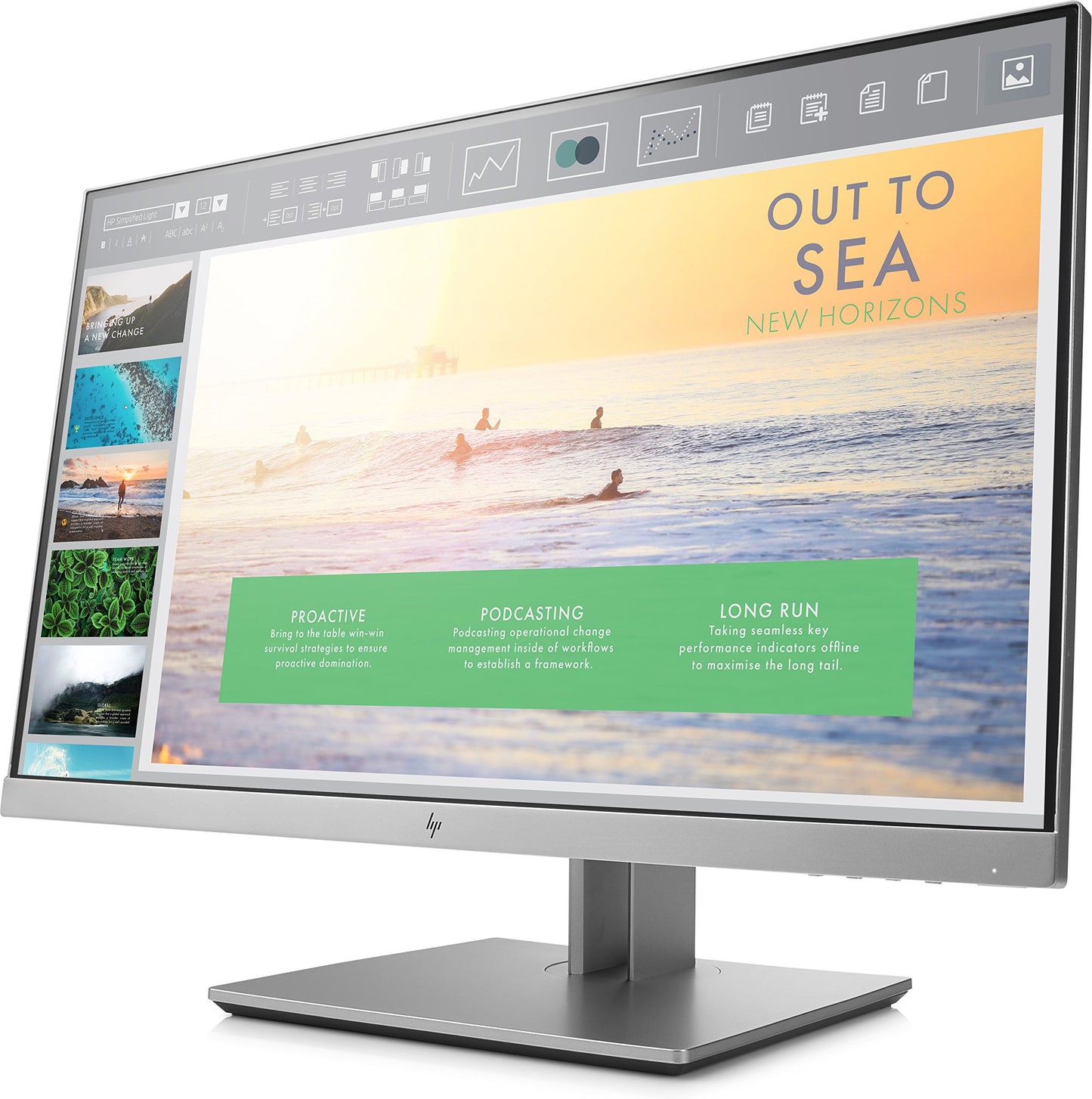 HP EliteDisplay E233 23-Inch Screen LED-Lit Monitor Silver (1FH46A8#ABA)