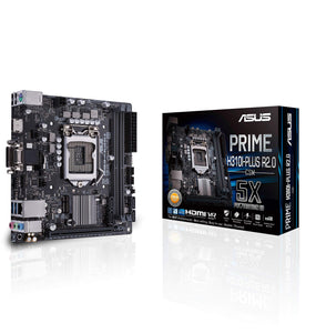 ASUS Prime H310I-PLUS CSM LGA1151 (Intel 8th Gen) DDR4 M.2 VGA DVI-D H310 Mitx Motherboard Motherboards Prime H310I-PLUS R2.0/CSM