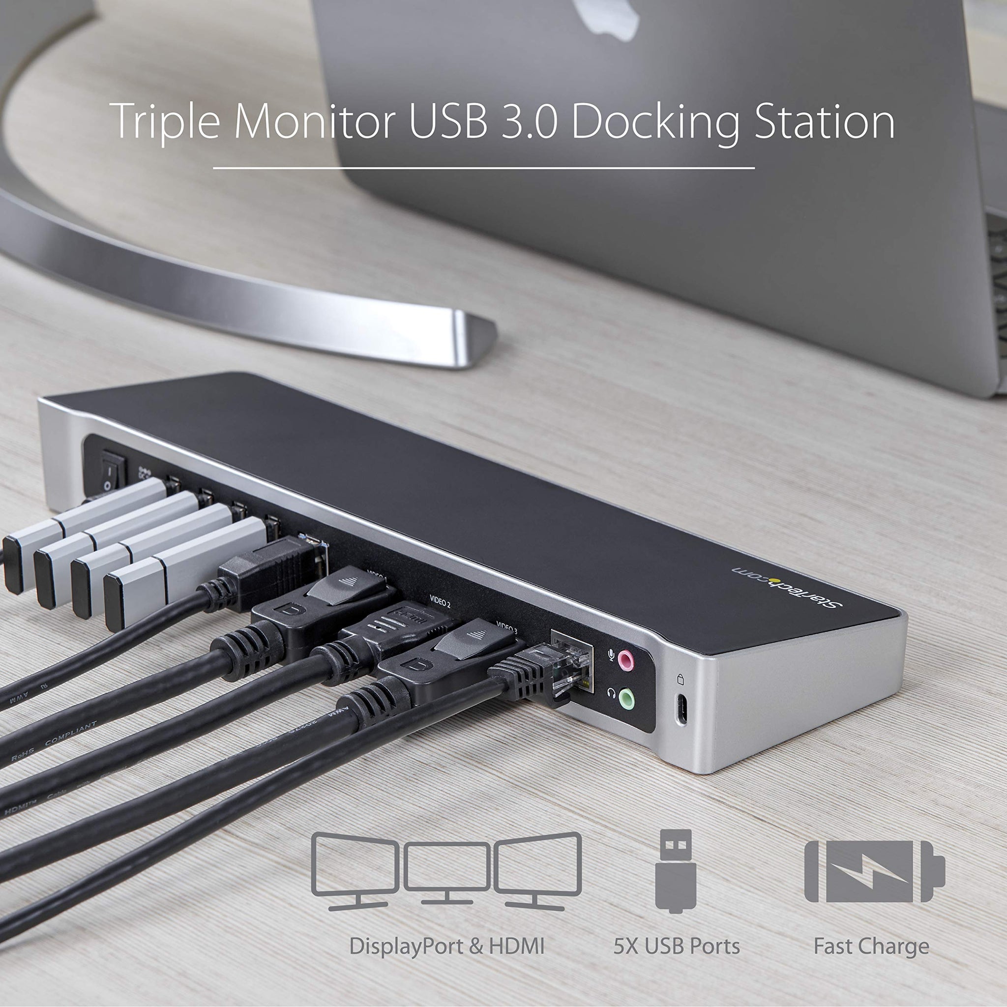 StarTech Docking Station USB 3.0 para Dos Monitores con HDMI