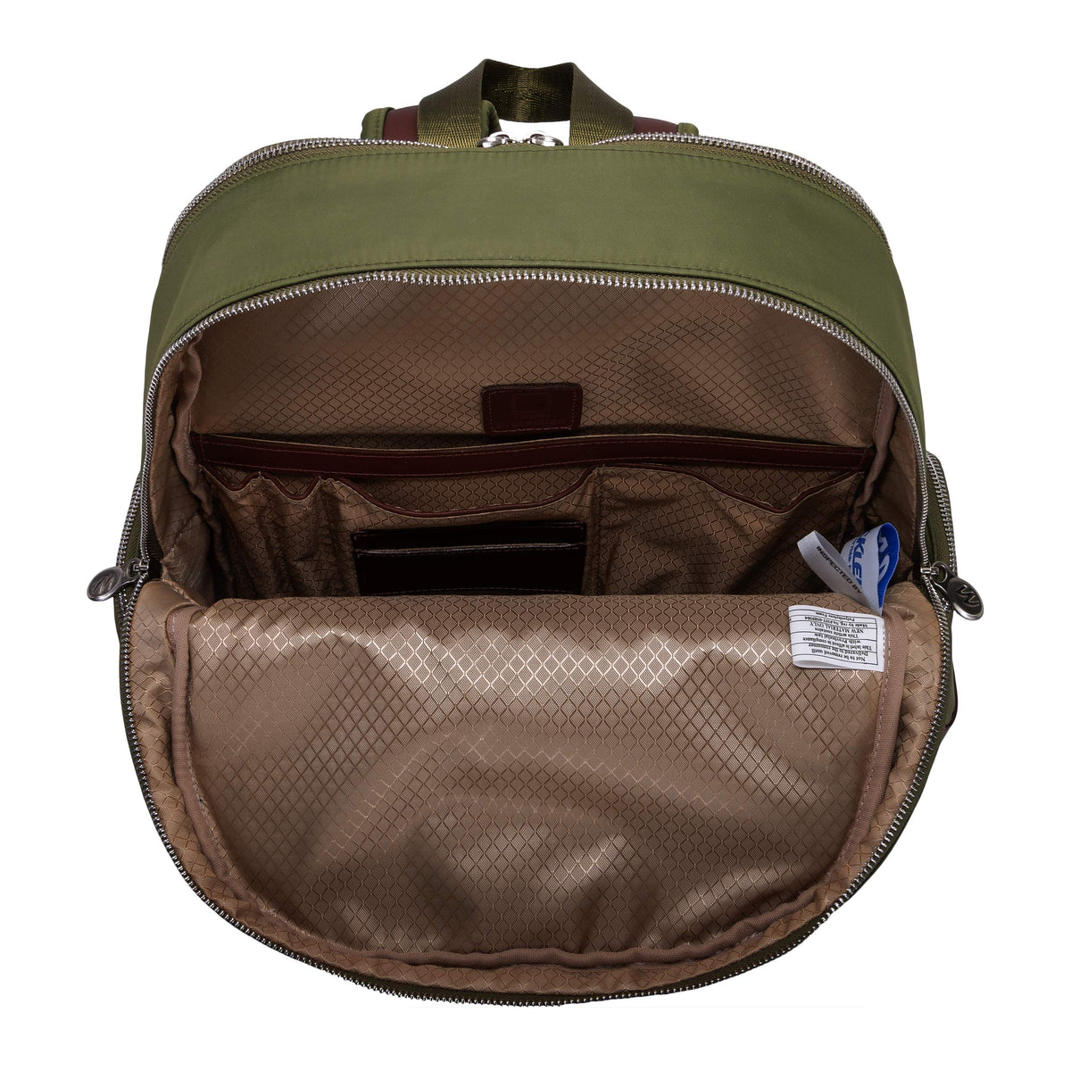 McKlein 18361 USA Cumberland 17" Nylon Dual Compartment Laptop Backpack Green
