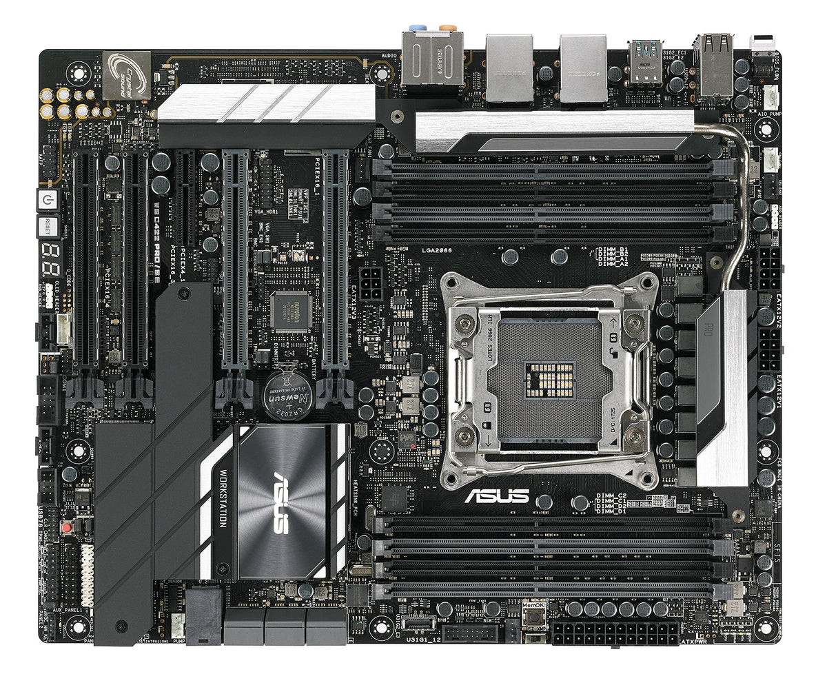 ASUS WS C422 PRO/SE LGA2066 ECC DDR4 M.2 U.2 ATX Motherboard for Intel Xeon W-Series Processors with SafeSlot
