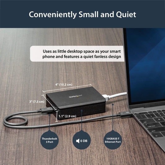 StarTech.com TB310G Thunderbolt 3 to 10GBase - Multi Gigabit Network Adapter - USB Type C Connector