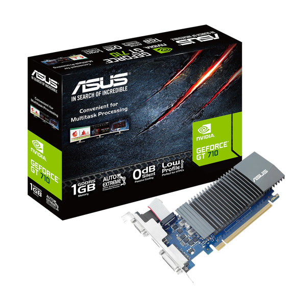 ASUS GeForce GT 710 1GB GDDR5 HDMI VGA DVI Graphics Card (GT710-SL-1GD5-BRK)