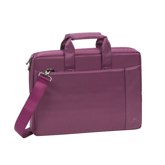 Rivacase 15.6 inch Stylish Laptop Shoulder Bag w/Padded Compartment - Violet