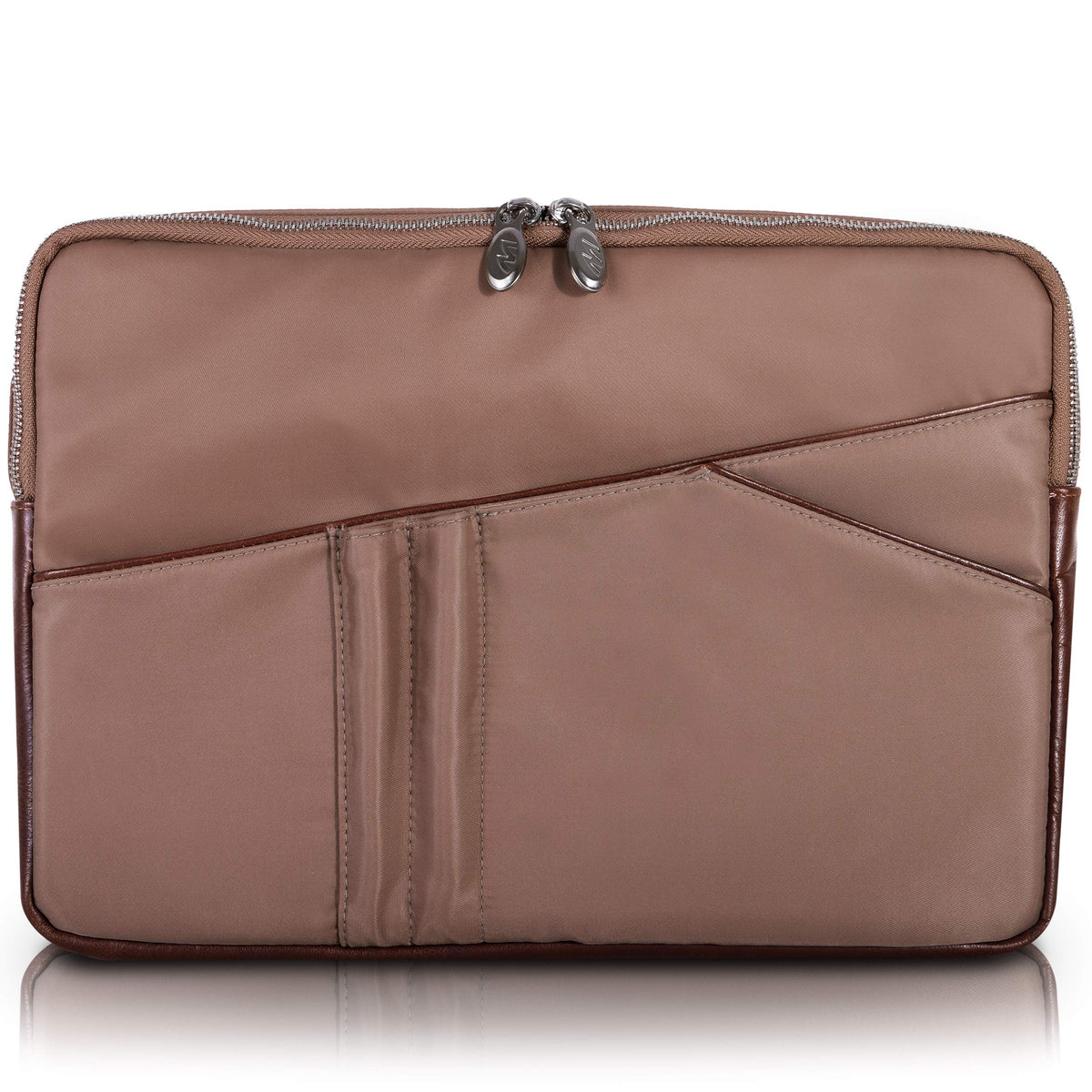 McKlein 18324 USA Auburn 15" Nylon Laptop Sleeve Khaki