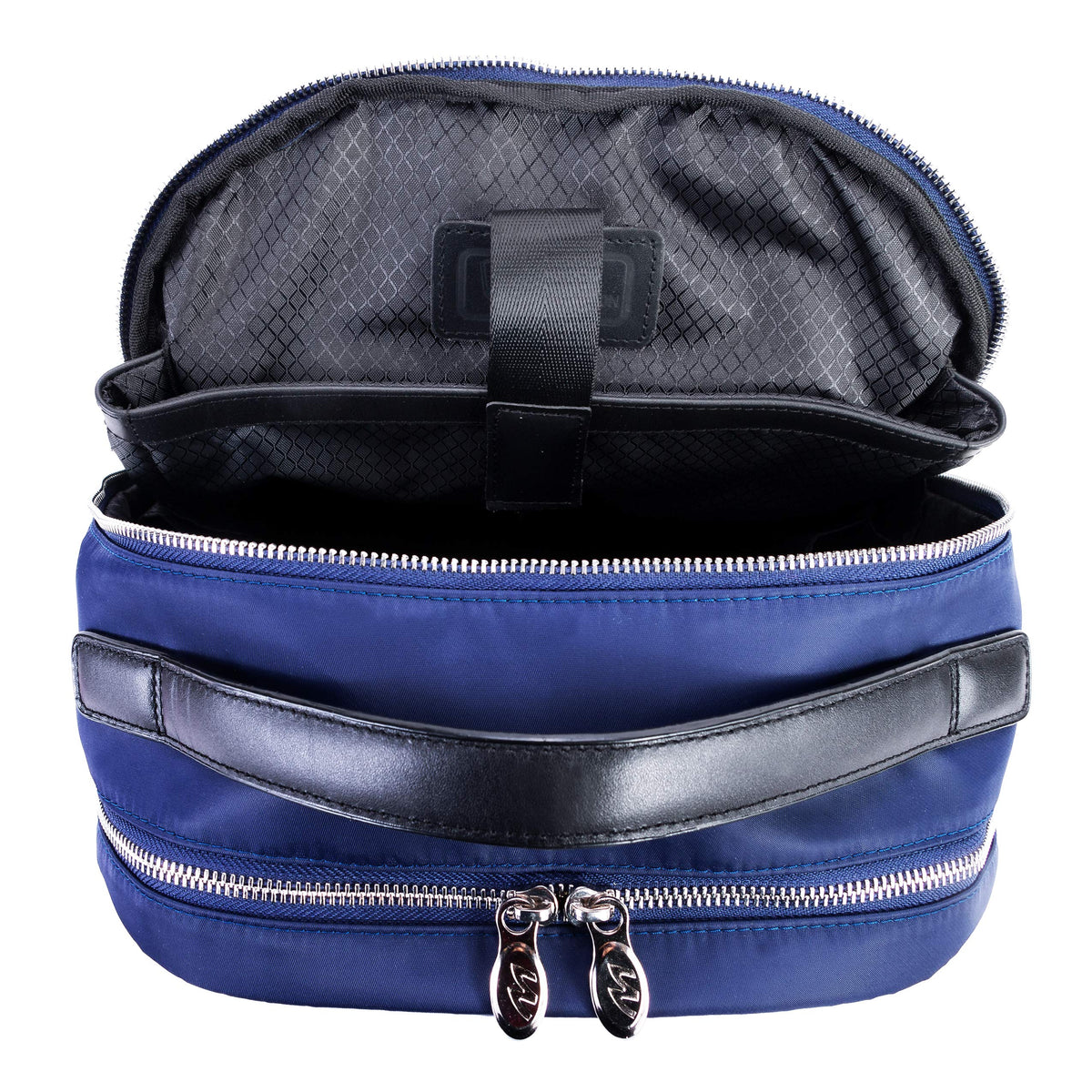 McKlein 18557 USA Parker 15" Nylon Dual Compartment Laptop Backpack Navy