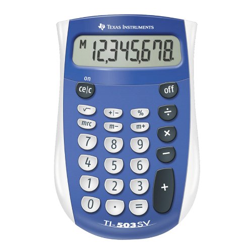 Texas Instruments TI-503 SV Basic Calculator - Durable, Sign Change, Automatic Power Down - 8 Digits - LCD - Battery Pow