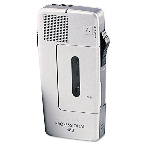 Philips LFH048800B Dictation Recorder Cassette Player Product, Silver