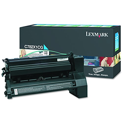 Lexmark C782X1CG Extra High Yield Return Program Cyan Toner Cartridge