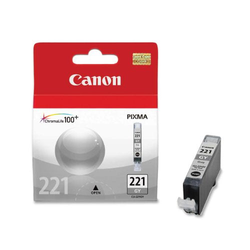 Canon CLI-221 Ink Tank (Gray), Genuine Ink