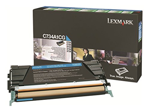 Lexmark C734A1CG Cyan Toner Cartridge