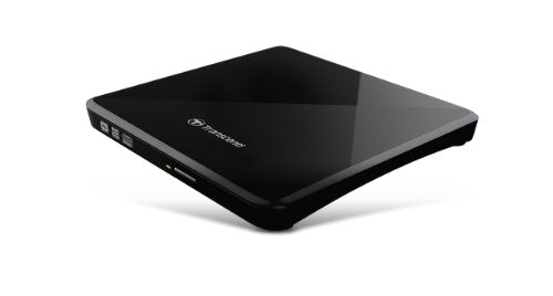 Transcend 8K Extra Slim Portable DVD Writer Optical Drive (TS8XDVDS-K)
