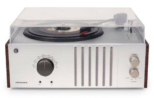 Crosley CR6017A-MA Player Turntable with AM/FM Radio and Aux-In, Mahogany