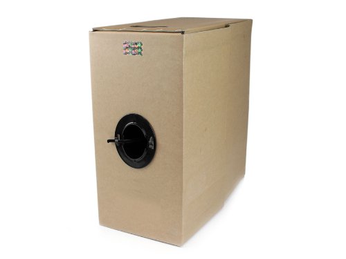 StarTech.com 1000 ft Bulk Roll of Black CMR Cat5e Solid UTP Riser Cable - Cat 5e Riser Cable - Cat.5e CMR Ethernet Cable