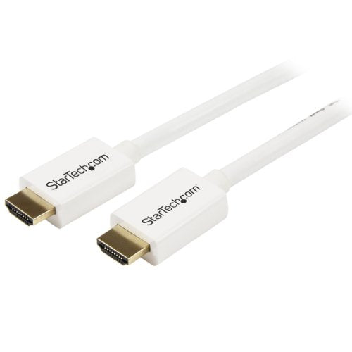 StarTech.com 2m (6 ft) White CL3 In-wall High Speed HDMI Cable - Ultra HD 4k x 2k HDMI Cable - HDMI to HDMI M/M - Audio/