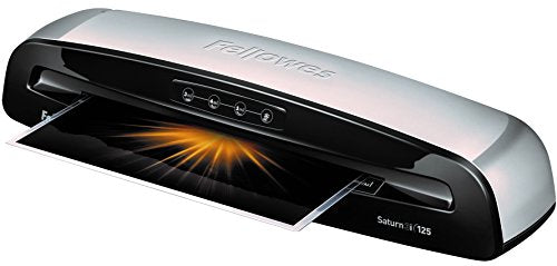 Fellowes Laminator Saturn3i 125, 12.5 inch, Rapid 1 Minute Warm-up Laminating Machine, with Laminating Pouches Kit (5736