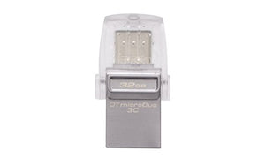 Kingston Digital 32GB Data Traveler Micro Duo USB 3C Flash Drive (DTDUO3C/32GB)