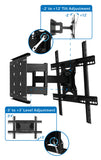 Articulating TV Wall Mount | Full Motion TV Mount fits from VESA 100x100 up to 600x400 | Heavy-Duty Wall Mount TV Bracket has 132 Lb Capacity and Fits 32, 42, 50, 55, 60, 70, 82 Inch Flat Screen TVs